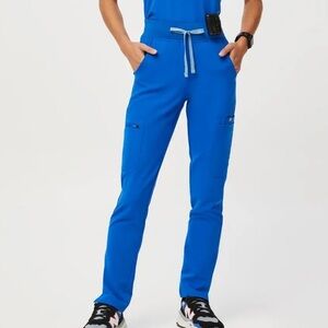 Figs The Yola Yoga Scrub Pants Color Royal Blue